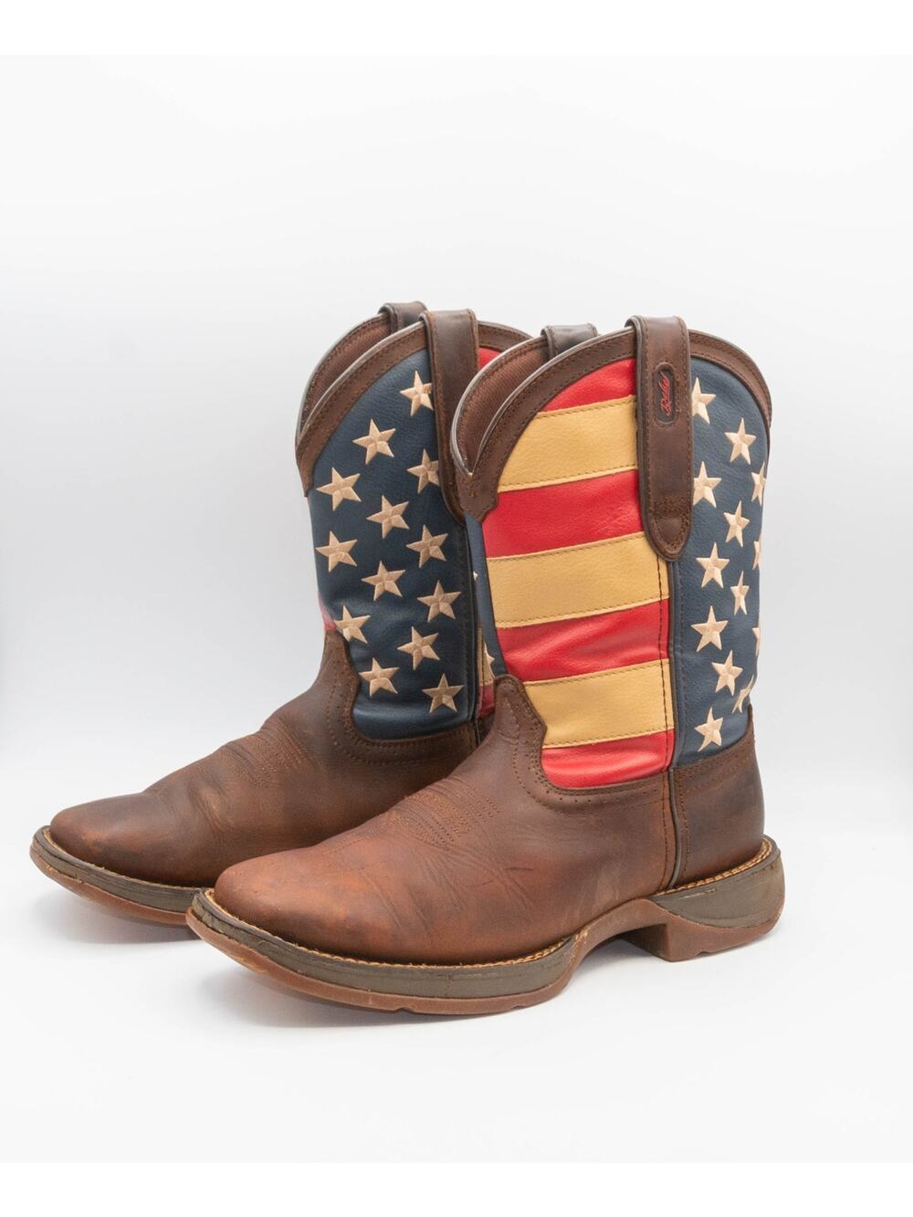 DURANGO Men's Rebel Patriotic American Flag Western Cowboy Boots DB5554 Size 9D